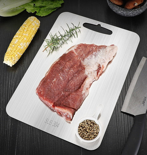 Premium 304 SS Cutting Board – Durable & Easy Clean