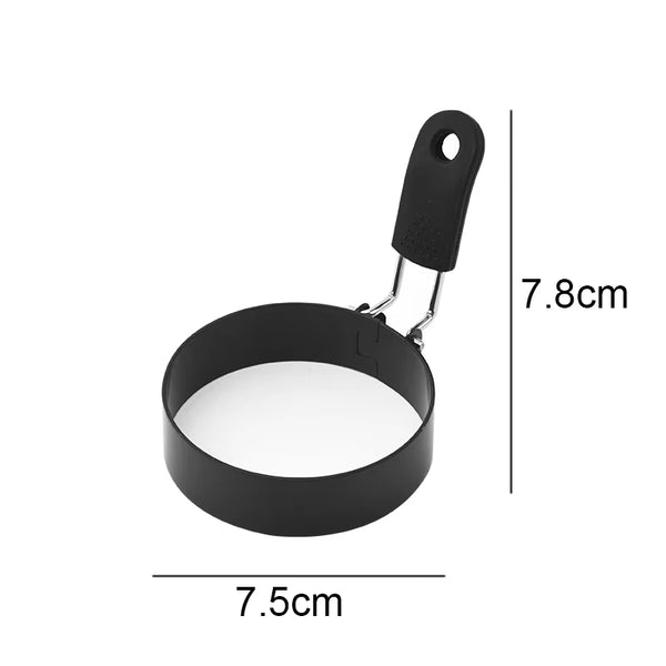 Anti-Scald Egg Fried Ring Professional Stainless Steel Nonstick round Pancake Mold Cooking Egg Mould Breakfast Sandwich Tools