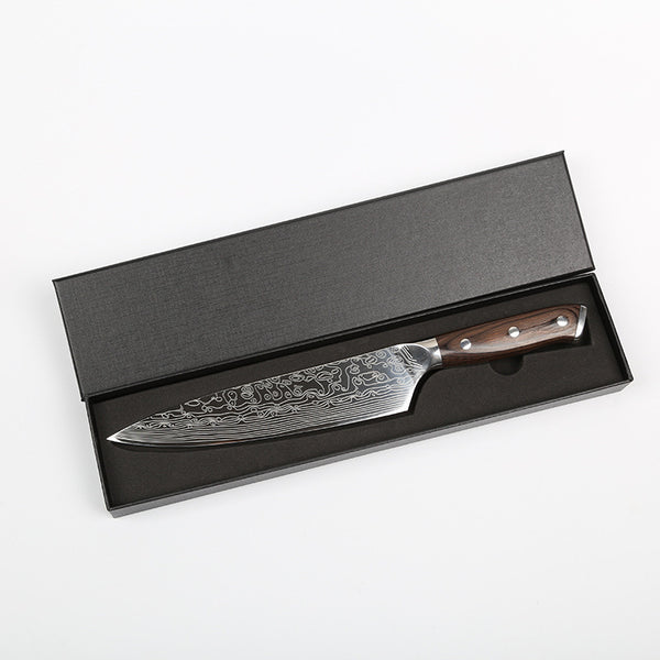 Wudy Kitchen — Damascus Pattern Chef Knife