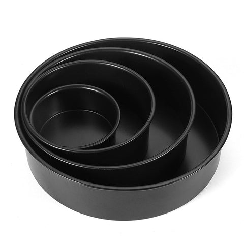 Round Carbon Steel Chiffon Cake Mold – Non-Stick Baking Pan