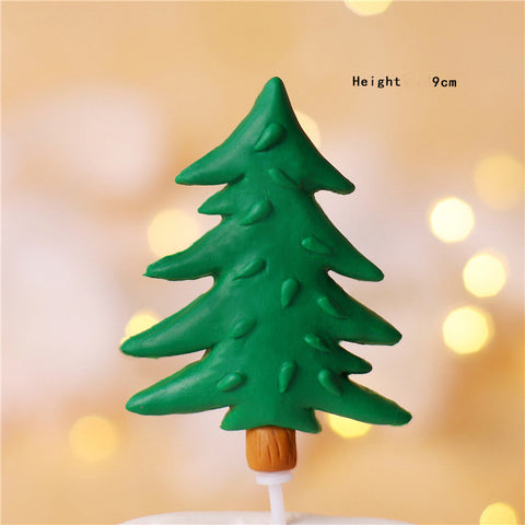 Christmas Cake Decoration Set – Santa, Tree, House & Gift Toppers