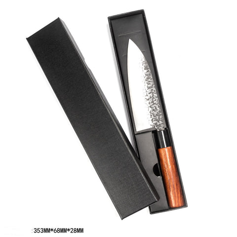 Handmade Hammered Forged Santoku Chef Knife