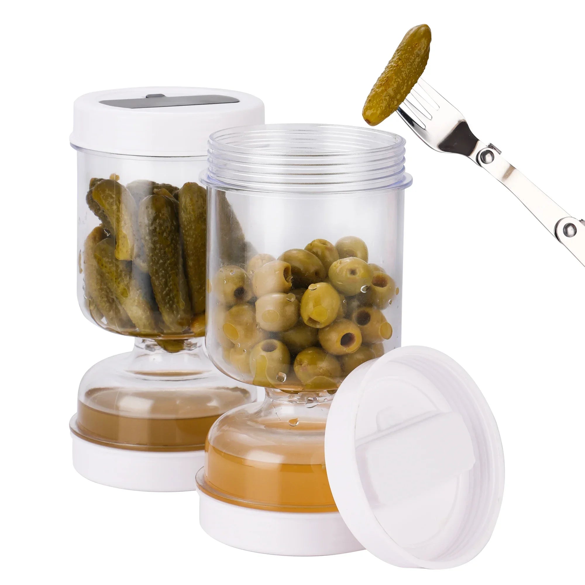 Olive Pickle Strainer Jar