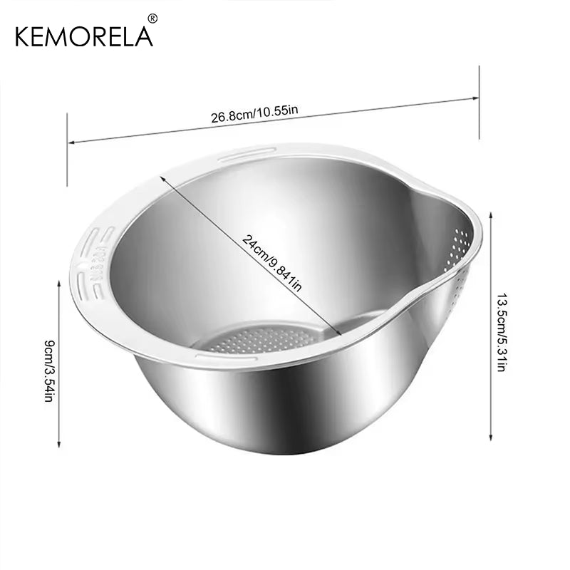 Stainless Rice Washer Bowl