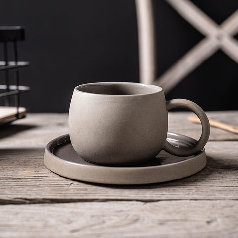 Wudy Ceramic Mug & Saucer Set