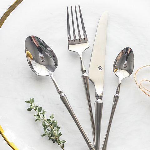 Premium Stainless Steel Cutlery Set – 1 Set Modern Flatware