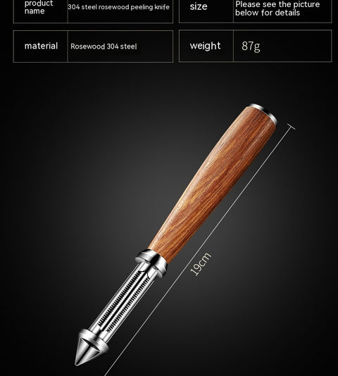 Rosewood Handle Peeler – 304 Stainless Steel