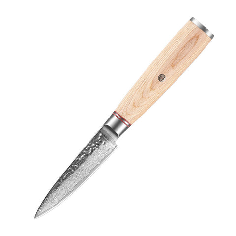 Damascus Steel Kitchen Knife Set – Patterned Finish, Wood Handles