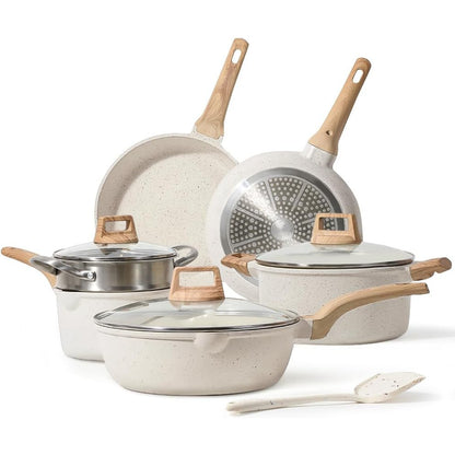 Wudy Medical Stone Non-stick Cookware Set | 7-Piece Healthy Set