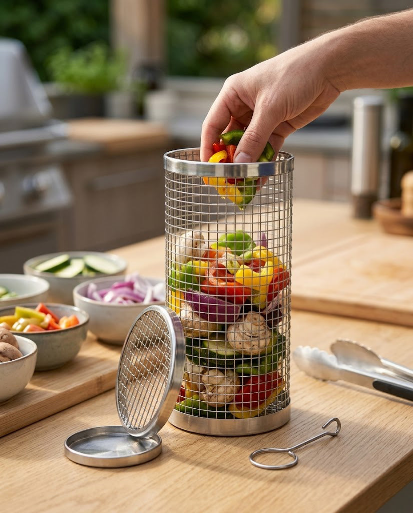 Rolling Grill Basket — Wudy Kitchen, image 6