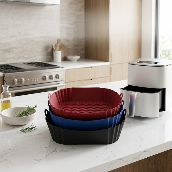 Silicone Air Fryer Basket · 19 cm — Wudy Kitchen, image 3