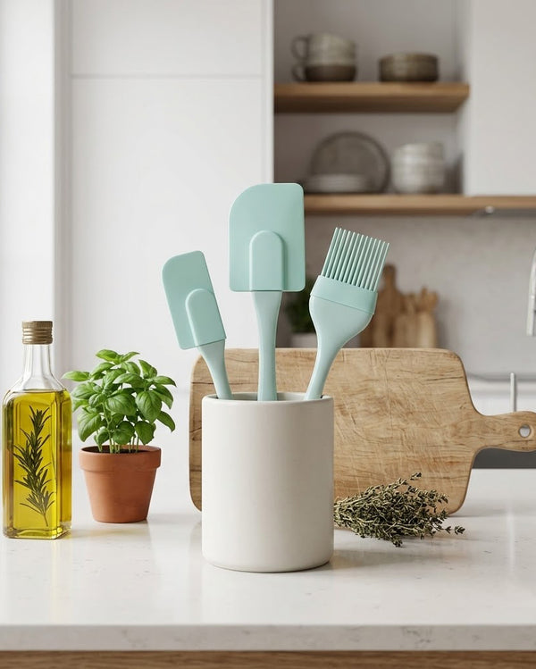 Silicone Spatula & Brush Set · 3-Piece — Wudy Kitchen, image 2