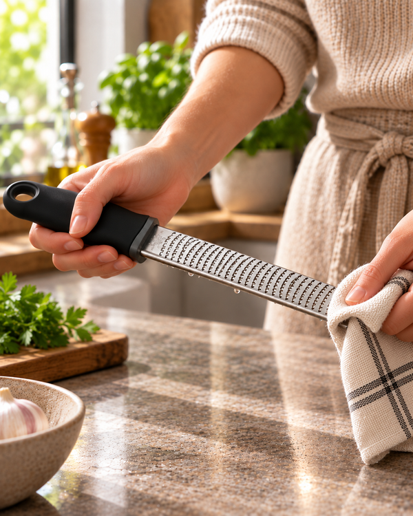 Stainless Steel Fine Cheese Grater · 12" (30 cm)