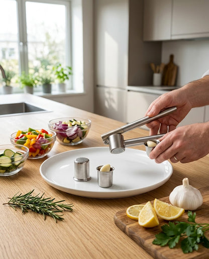 Stainless Steel Garlic Press