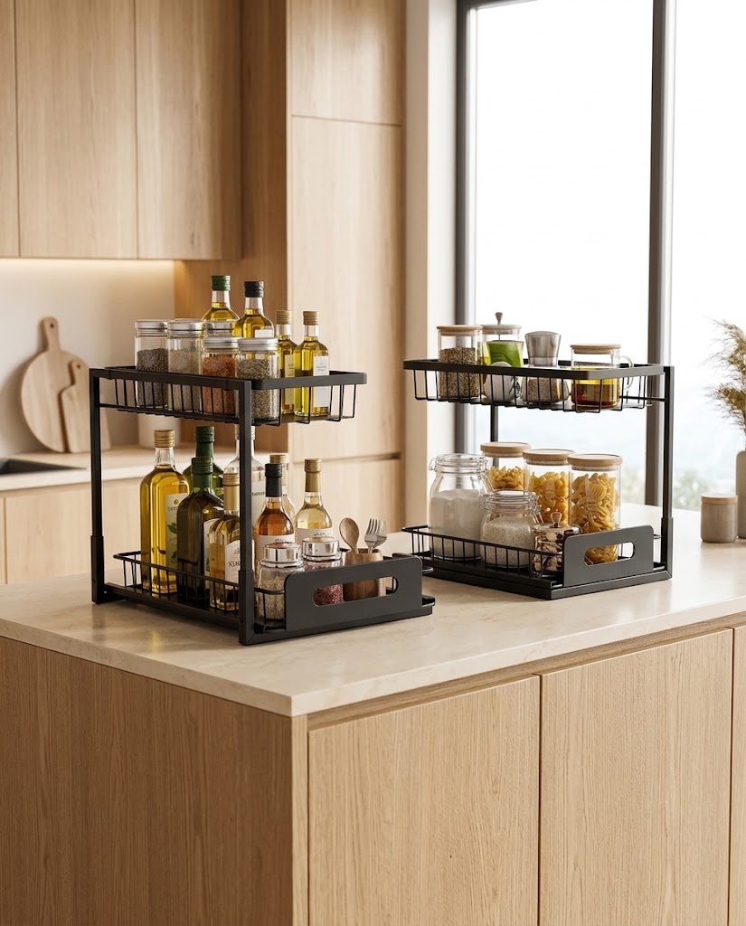 2-Tier Under-Sink Pull-Out Baskets