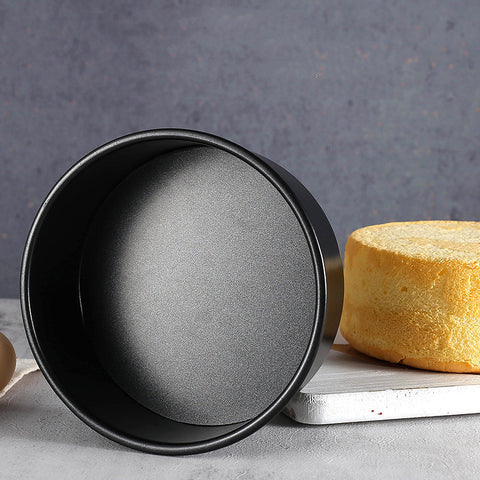 Round Carbon Steel Chiffon Cake Mold – Non-Stick Baking Pan