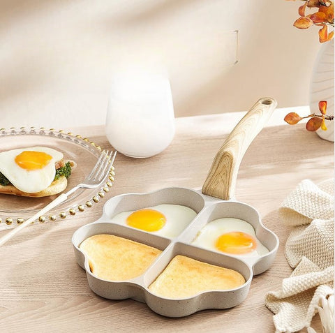 4-Cup Egg & Pancake Pan – Aluminum Alloy Frying Pan