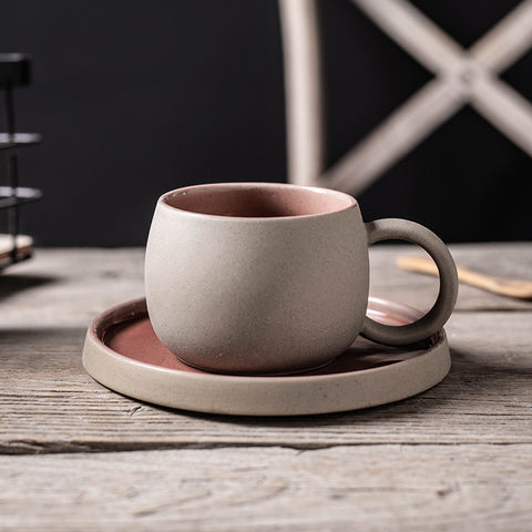 Wudy Ceramic Mug & Saucer Set