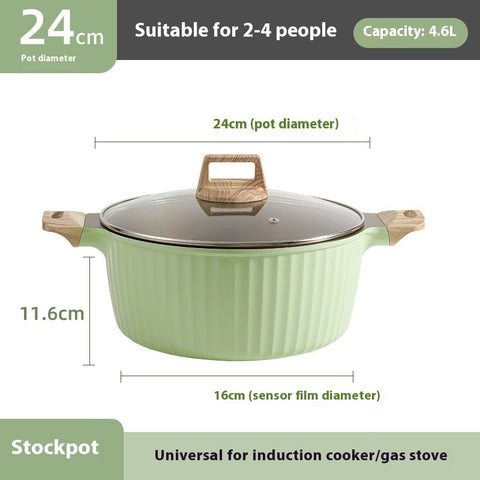 Wheat Stone Non-Stick Stockpot – Designed for Natural and Healthy Cooking