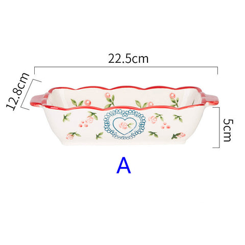 Colorful Porcelain Baking Dish – Rectangular & Oval Designs