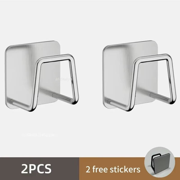 1/3/6Pcs Stainless Steel Sink Sponge Rack for Sponge Steel Wire Ball Draining Paste the Inner Wall of the Sink Kitchen Supplies