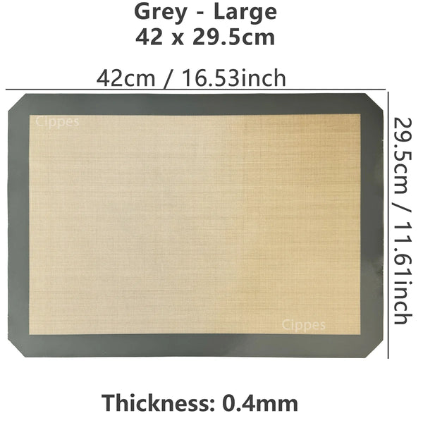 1PC Silicone Baking Mat for Oven, Thin 0.4Mm, Reusable Non Stick Heat Resistant Bakeware Sheets Liner Baking Tools for Cookie
