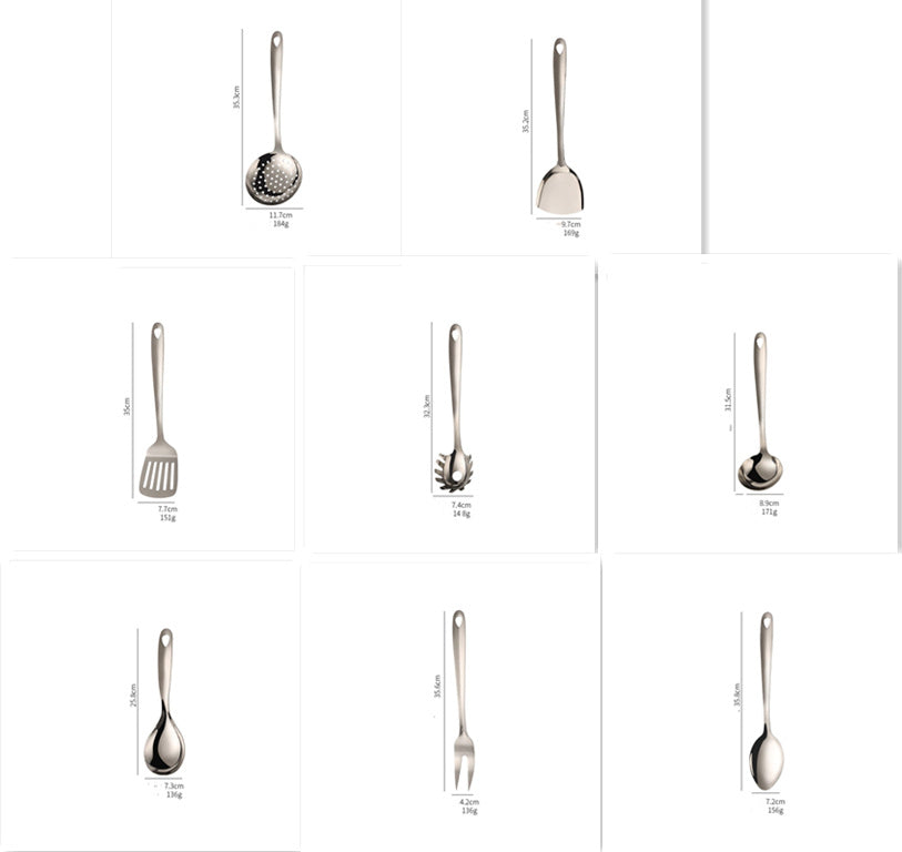 304 Stainless Utensil Set · 8-Piece — Wudy Kitchen, image 10