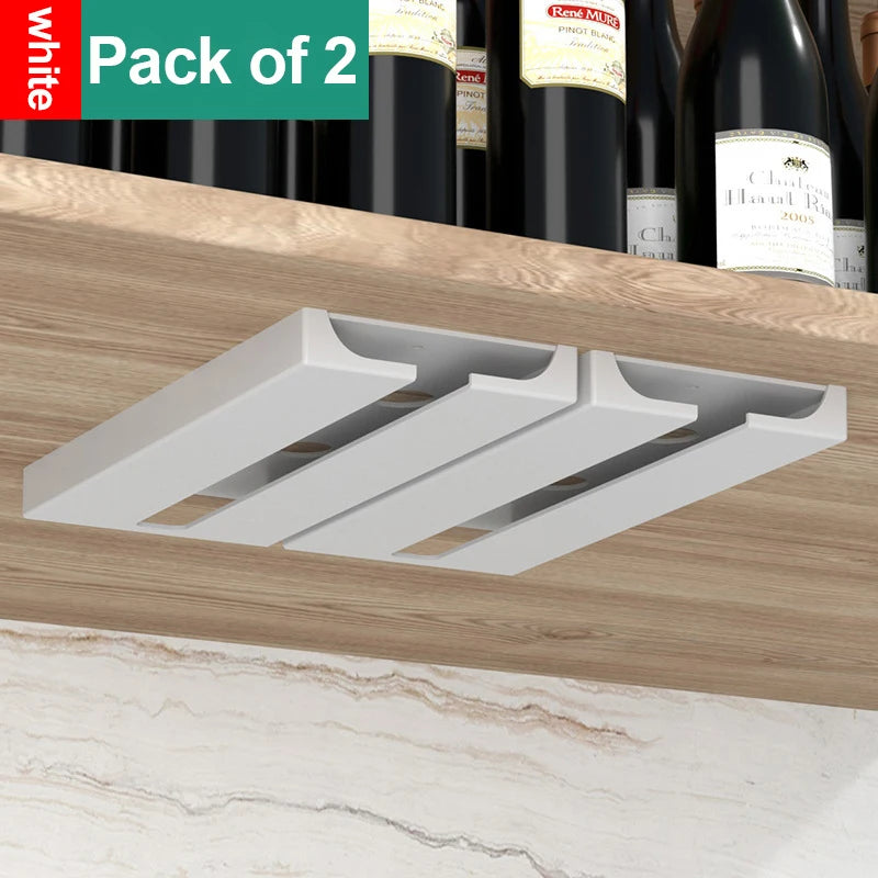 Under-Cabinet Wine Glass Rack