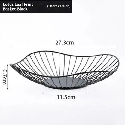 Wudy Lotus Leaf Basket | Sculptural Modern Centerpiece Bowl