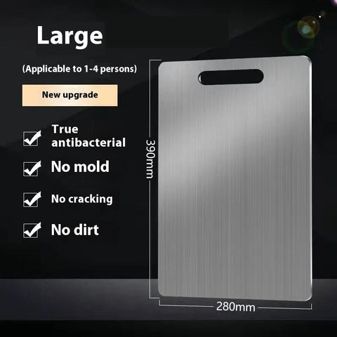 Antibacterial Steel Cutting Board – Dual-Face, Rust-Resistant