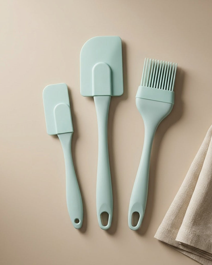Silicone Spatula & Brush Set · 3-Piece