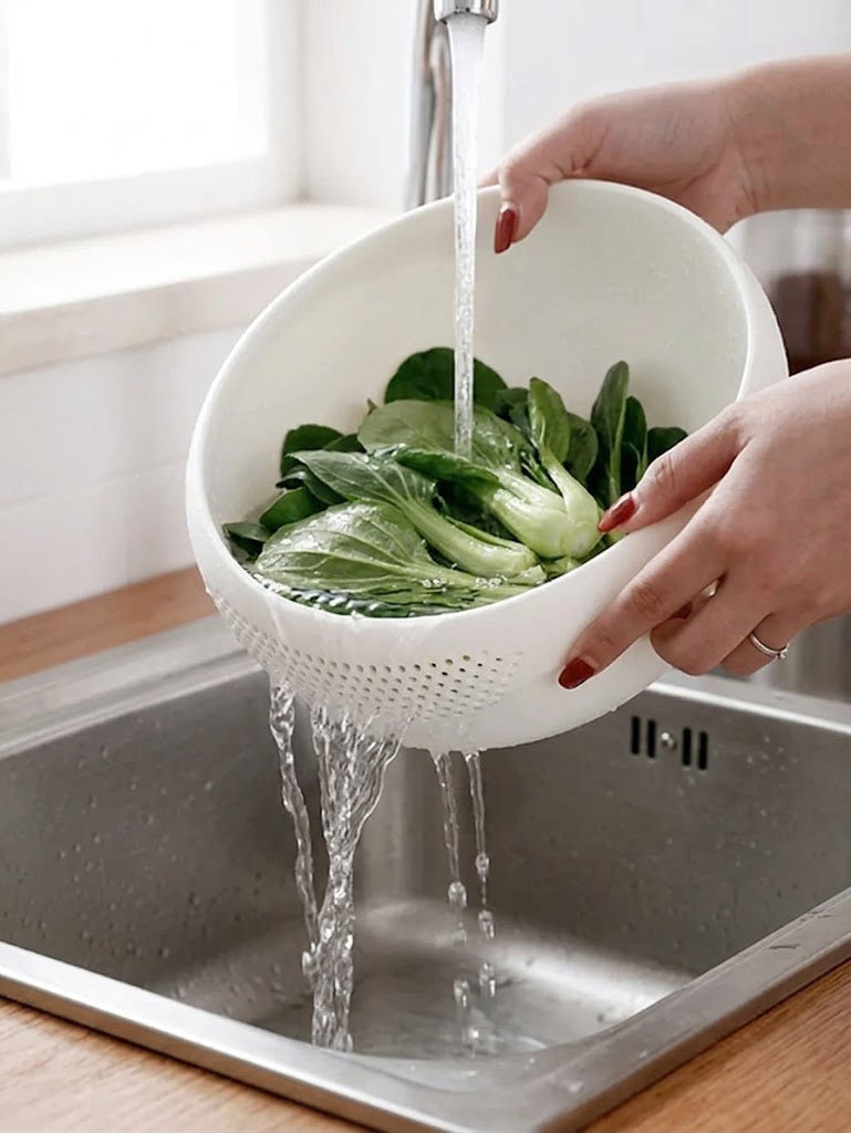 Clean Pour 2-in-1 Wash Bowl & Strainer
