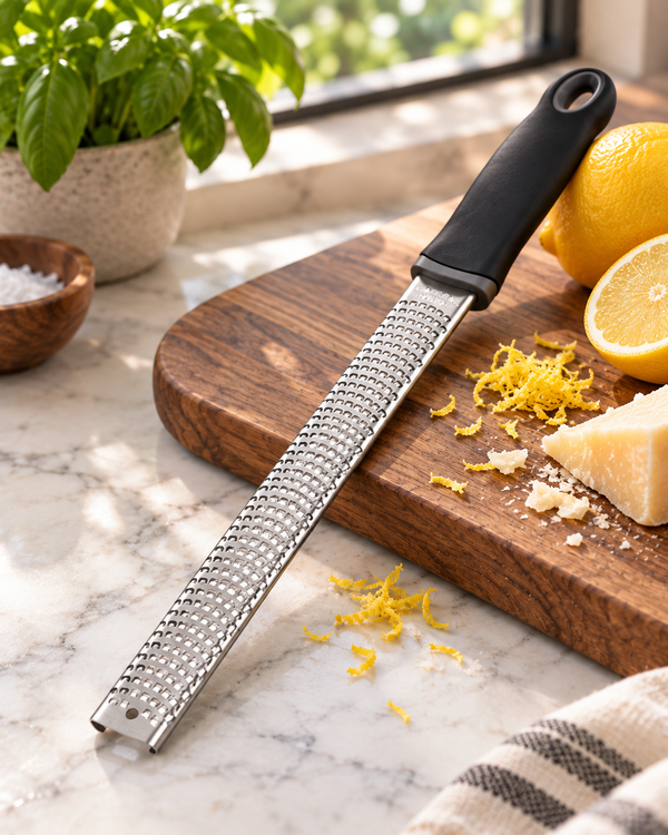 Stainless Steel Fine Cheese Grater · 12" (30 cm)