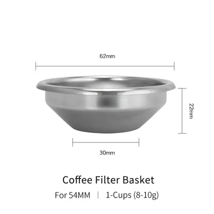 Coffee Filter Basket 51Mm 54Mm 58MM Stainless Steel Replacement for Bottomless Portafilter Espresso Tools Barista Accessories