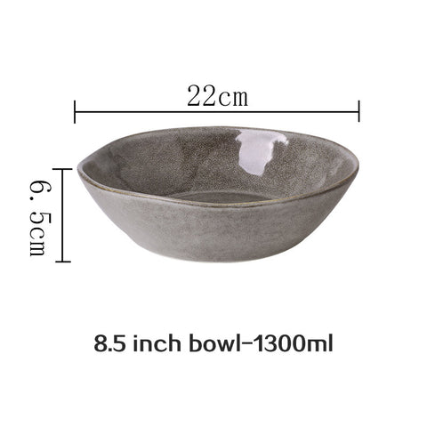 Luxury Porcelain Dinner Plate – Stone Grey Design