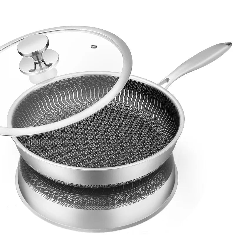 Coated Honeycomb Pan · Lid Options