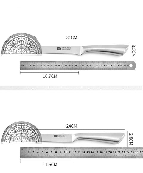 Professional Stainless Steel Knife Series with Hollow Handle