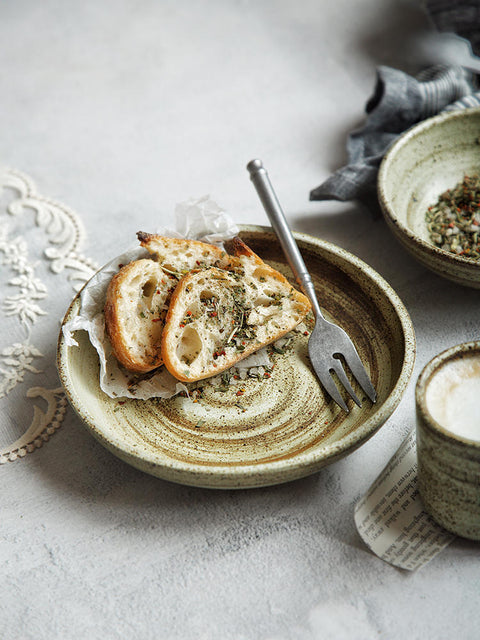 Creative Retro Ceramic Tableware Bowl Saucers