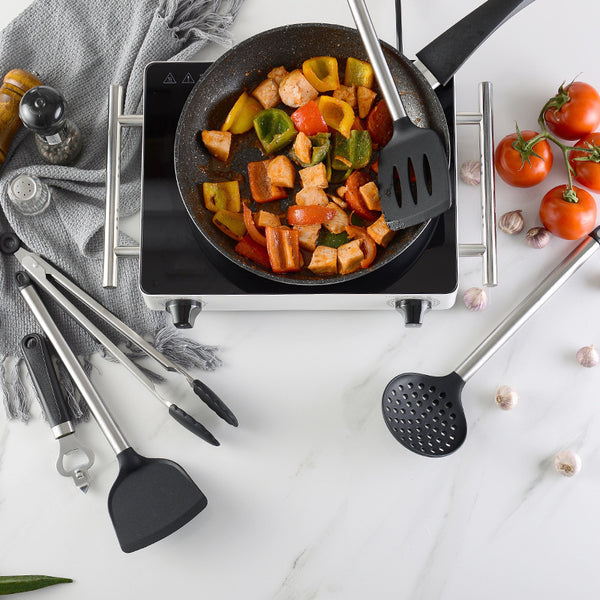 Wudy Kitchen — Wudy 16-Piece Premium Stainless Steel & Silicone Utensil Set