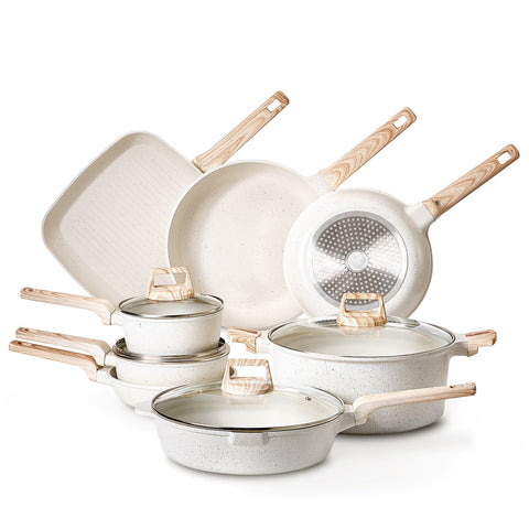 19-Piece Non-Stick Maifan Stone Cookware Collection