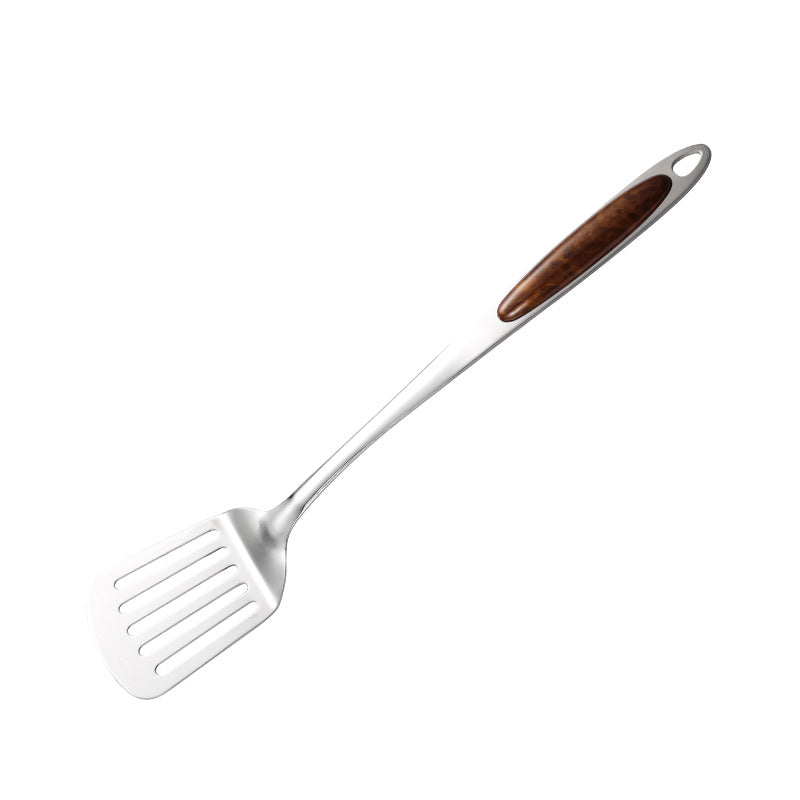 7 Piece Utensil Set Wood Inlay Handles · 7-Piece