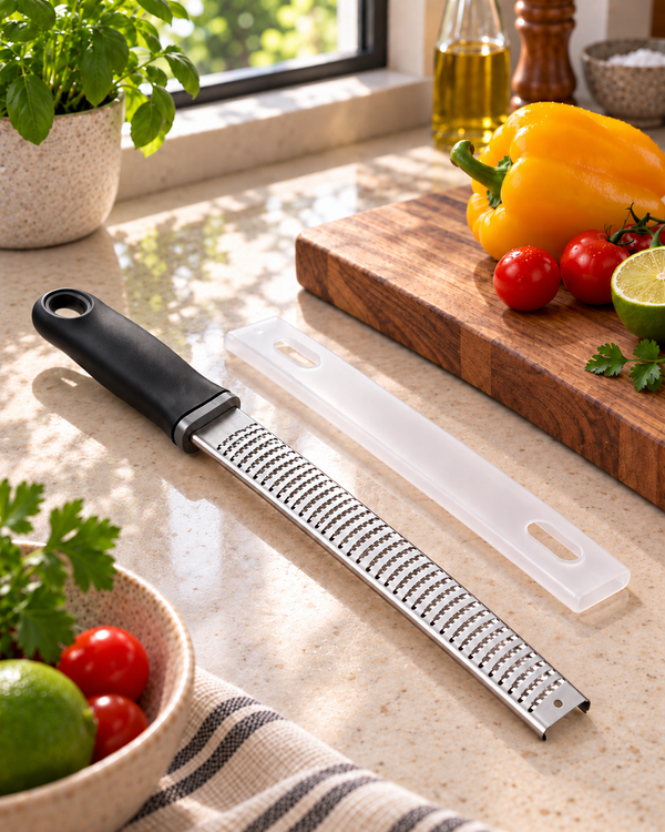 Stainless Steel Fine Cheese Grater · 12" (30 cm)