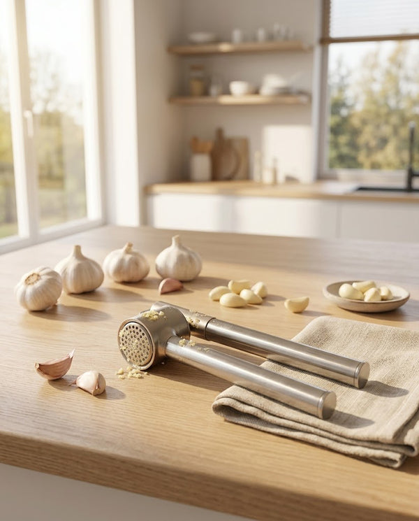 Stainless Steel Garlic Press