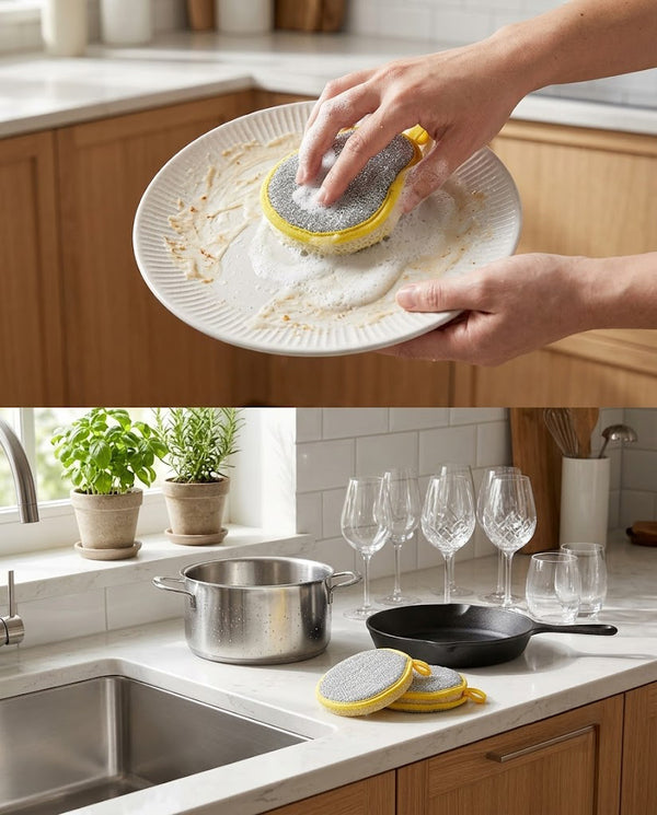 Dual-Side Dish Sponge · 10-Pack — Wudy Kitchen, image 6