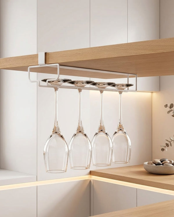 Under-Cabinet Wine Glass Rack — Wudy Kitchen, image 3
