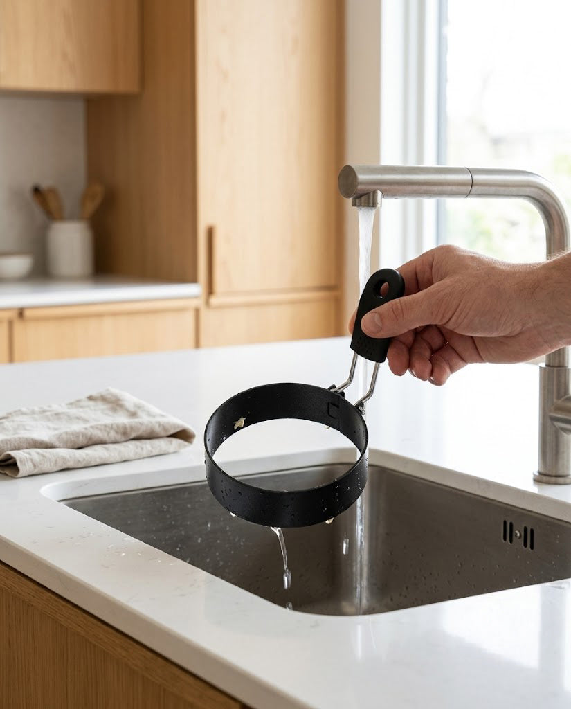 Stainless Steel Egg Ring with Anti-Scald Handle