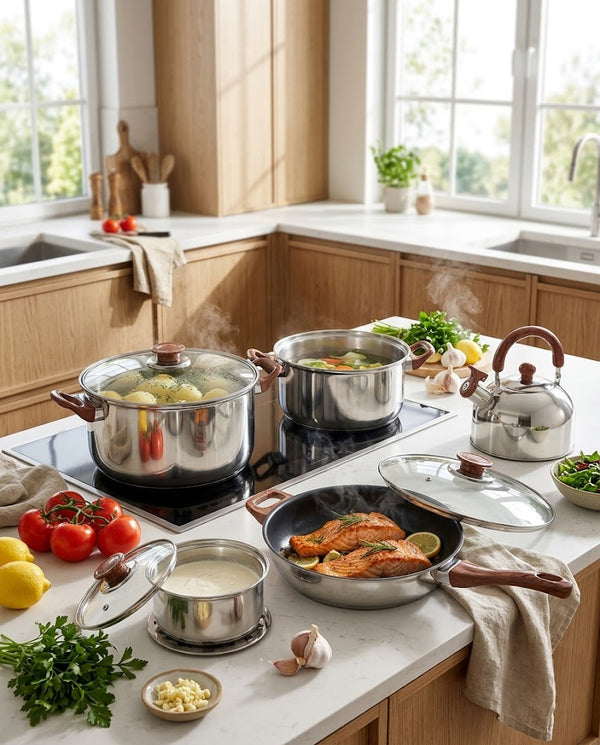 Stainless Cookware Set · 12-Piece