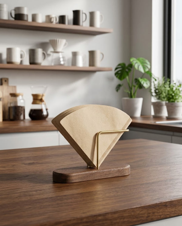 Walnut Coffee Filter Holder · V60 Papers — Wudy Kitchen, image 8