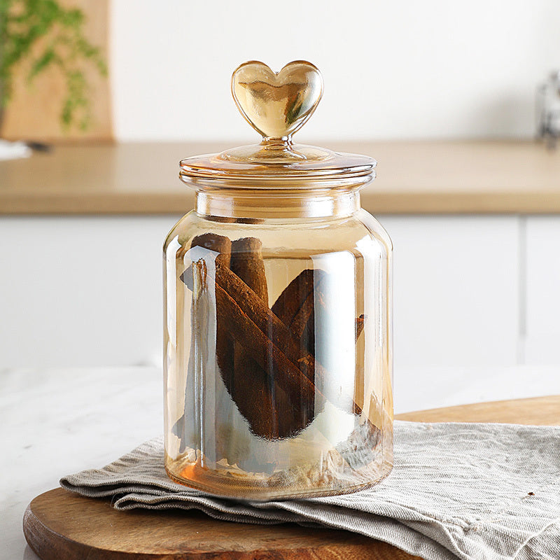 Japanese Amber Storage Jar