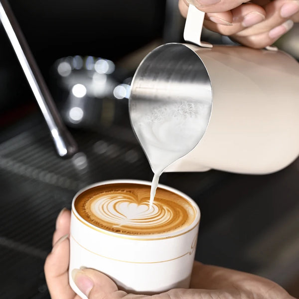 Espresso Coffee Milk Frothing Pitcher Stainless Steel Steaming Barista Latte Frother Cup Cappuccino Milk Jug Cream Froth Pitcher